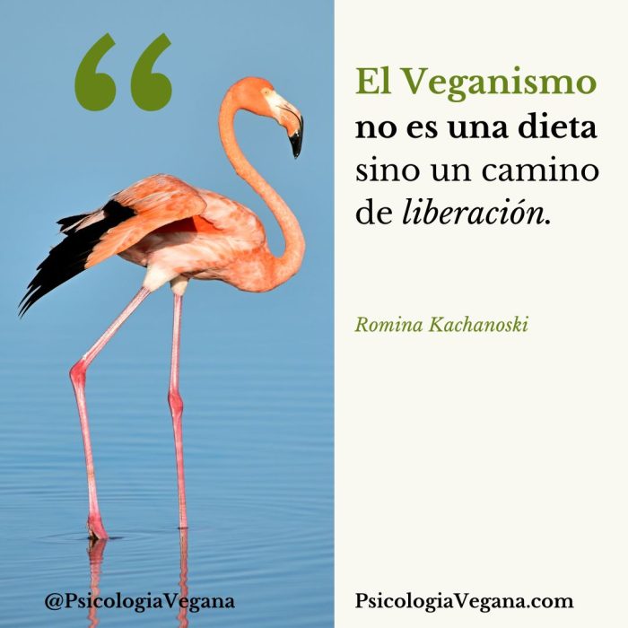El Veganismo no es una dieta sino un camino de liberación. Romina Kachanoski, Psicología Vegana